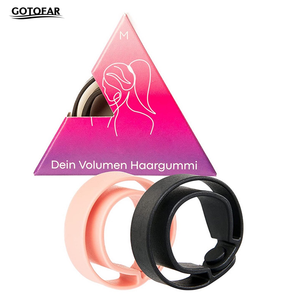 Bộ 2 Dây Cột Tóc silicone Co Giãn Tốt Dành Cho Nữ