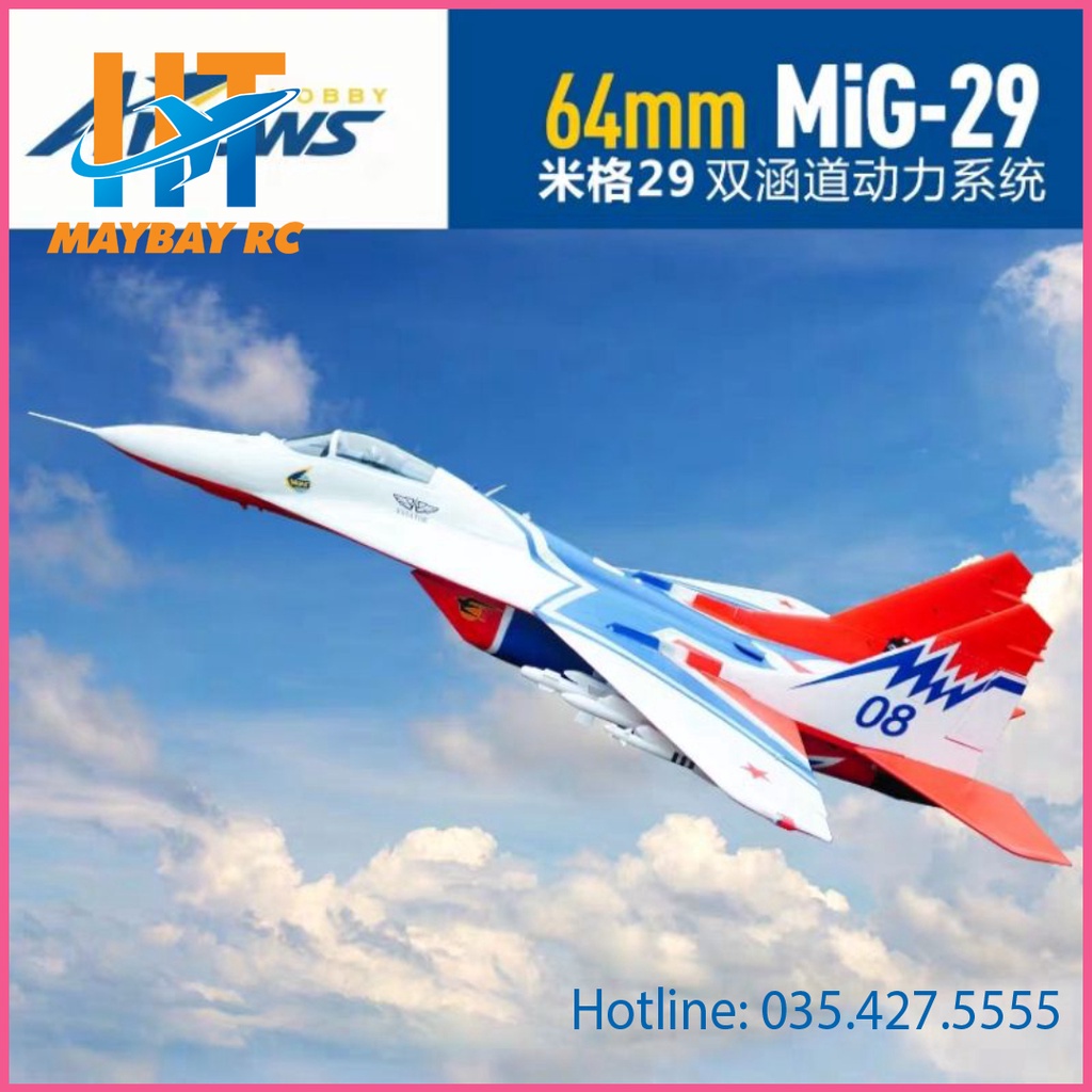 Máy bay điều khiển MIG 29 dual EDF 64mm MiG-29 64mm EDF PNPtặng ôtô tặng ô tô