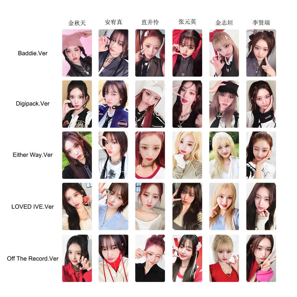 Bộ Sưu Tập Thẻ Hình Ca Sĩ kpop I 'Ve 1st ep I' Ve