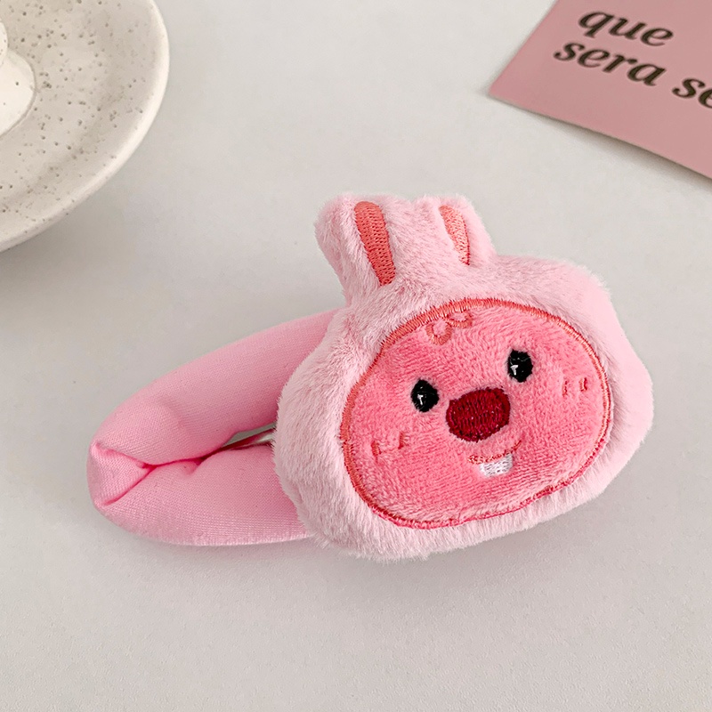 Kẹp Tóc Lông Xù Kiểu Hoạt Hình Đáng Yêu Cho Bé Gái 2023