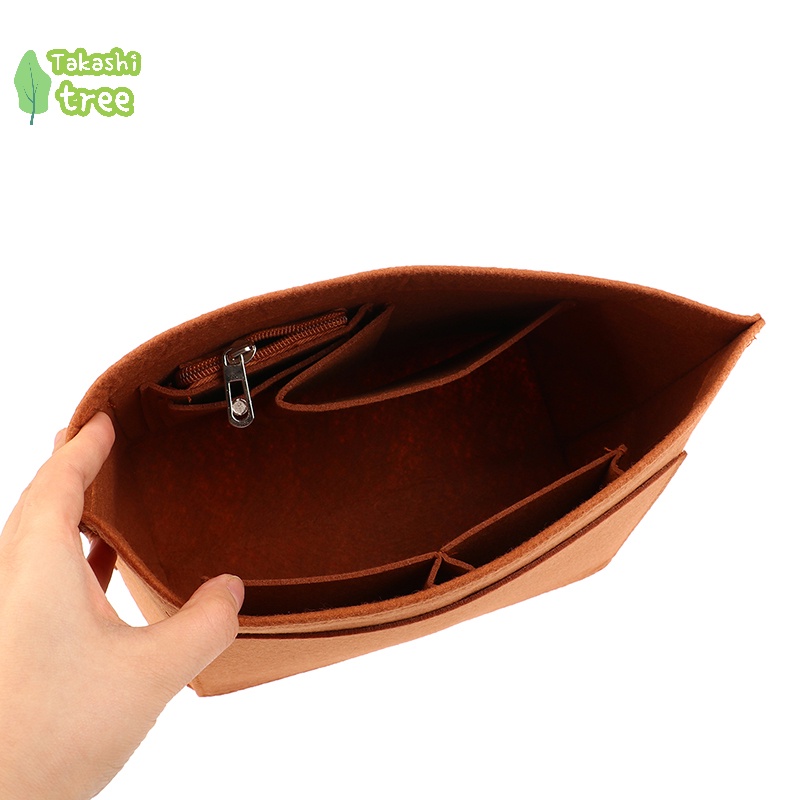 Túi Đựng Túi Xách Cầm Tay mini Bằng Vải Nỉ Lót Bên Trong