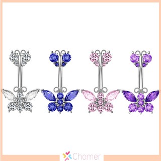 1 Khuyên Rốn Hình Bướm Đính Đá zircon Sang Trọng Mới