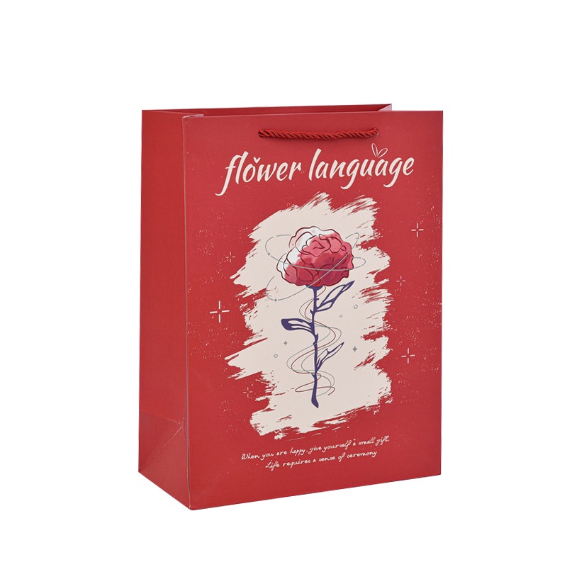 Túi Giấy Đựng Quà Tặng Valentine 14/2, Lễ Tình NhânTúi Quà Tặng Sinh Nhật Họa Tiết Hoa Hồng Đẹp Mắt