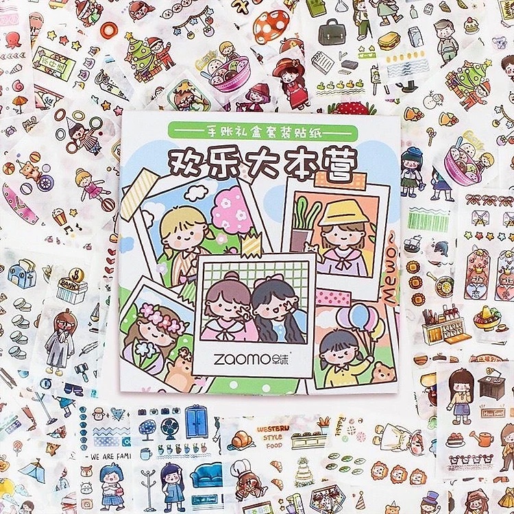 Sticker hoạt hình dễ thương cute trang trí vật dụng cá nhân