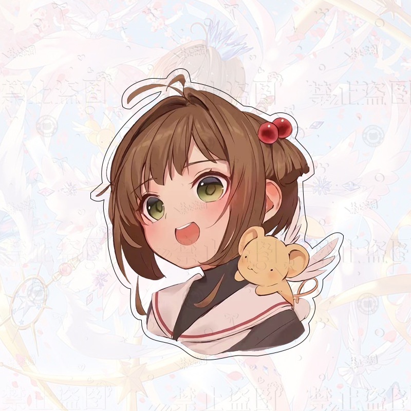 Trâm Cài Áo acrylic Họa Tiết Hoạt Hình Thủ Lĩnh Thẻ Bài sakura