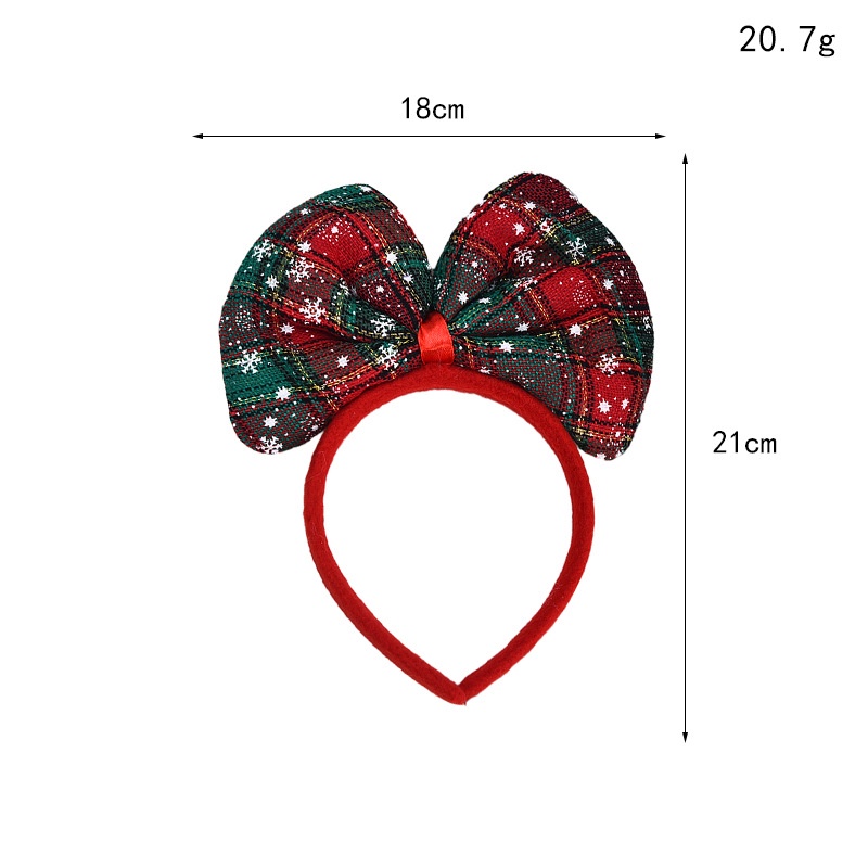 Băng Đô Nơ Cài Tóc Phong Cách Giáng Sinh Cho Người Lớn Và Trẻ Em