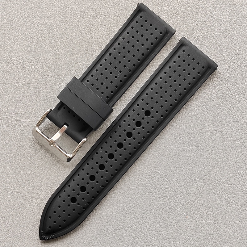 Dây Cao Su Silicon Mềm Thoáng Khí Chống Nước Nhiều Màu 20mm 22mm 24mm Cho Đồng Hồ seiko srp777j1