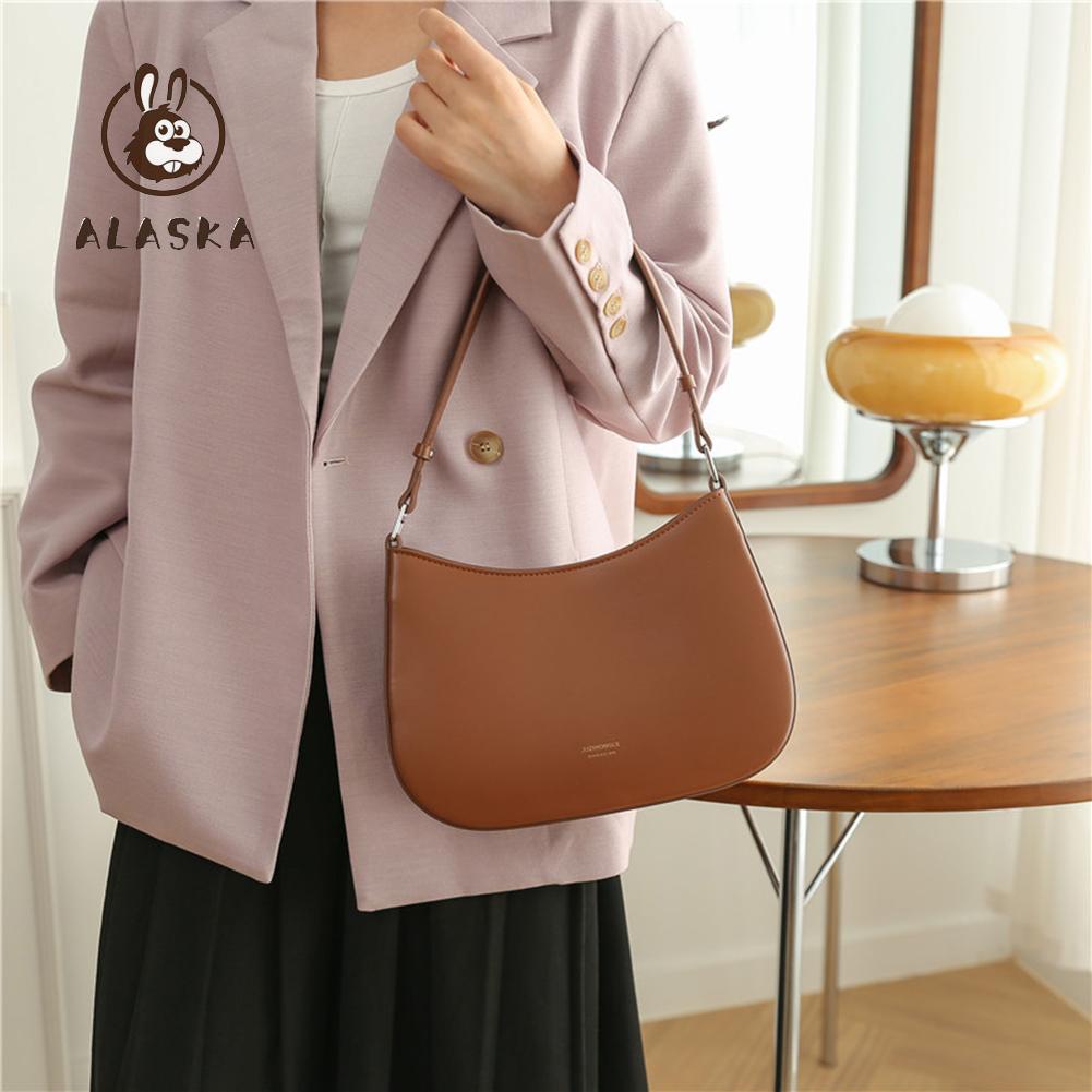 Túi Đeo Chéo Vai Bằng Da pu Màu Trơn Thời Trang Dành Cho Nữ