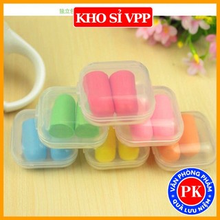 Đôi nút bịt tai chống ồn có hộp nhựa e388
