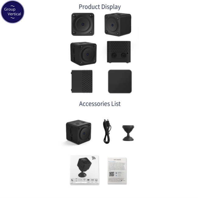 . 1 Bộ camera Hồng Ngoại mini f9 1080p hd wifi Có Chế Độ Nhìn Ban Đêm