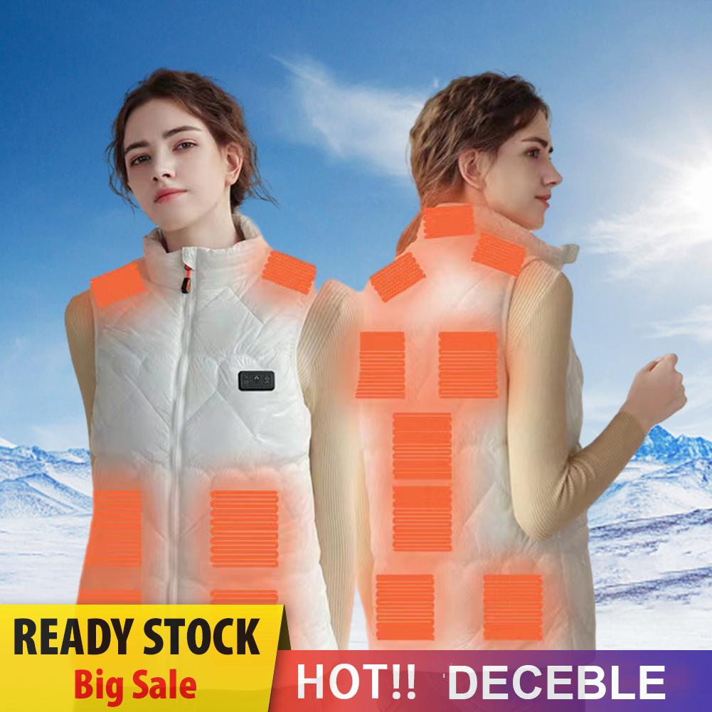 Áo Khoác Sát Nách unisex Làm Nóng Bằng Điện 3 Chế Độ 15 Khu Vực Cho Mùa Đông
