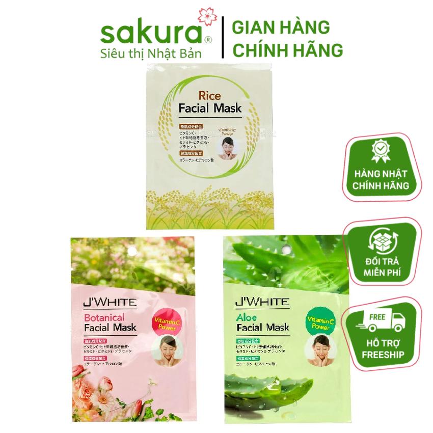 Mặt nạ tinh chất thảo mộc J'white Nhật Bản
