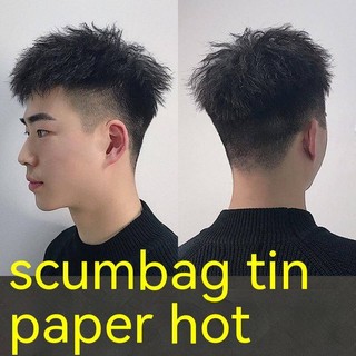 Thời trang tóc giả ngắn 100% tóc mái ngang cho nam giới