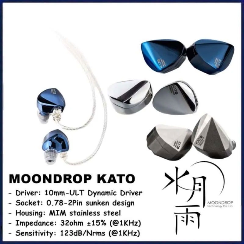 Tai Nghe Moondrop Kato - Đủ Màu - IEM Cao Cấp, Vỏ Kim Loại, Âm Thanh Trong Trẻo Trung Thực