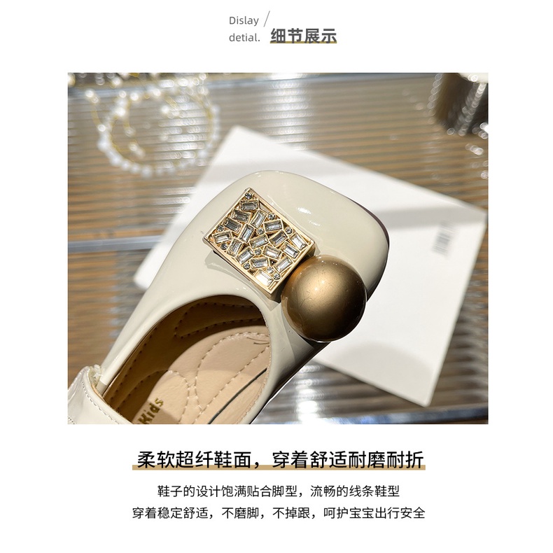 Giày Da Công Chúa mary jane Đế Mềm Thoải Mái Một Lớp Thời Trang Cho Bé Gái