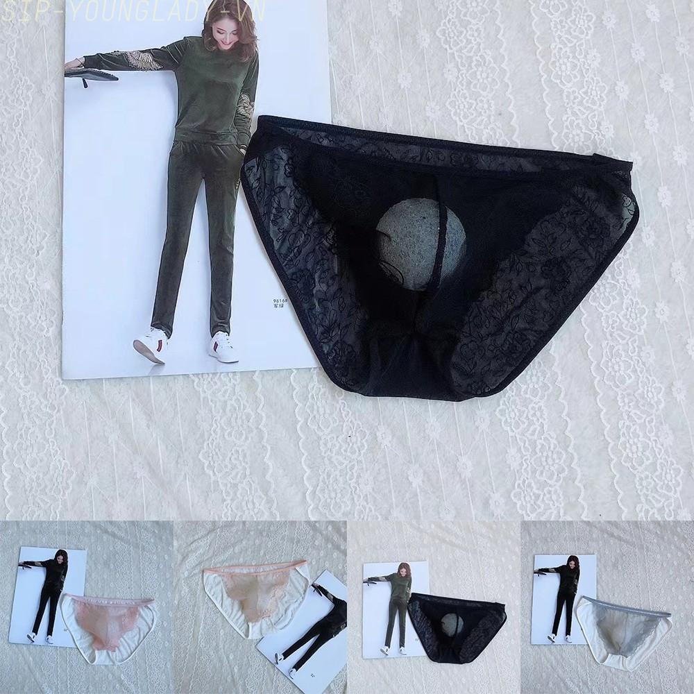 Quần Lót Ren Nam Co Dãn Màu Xám / Đen / Hồng / Da m 2xl