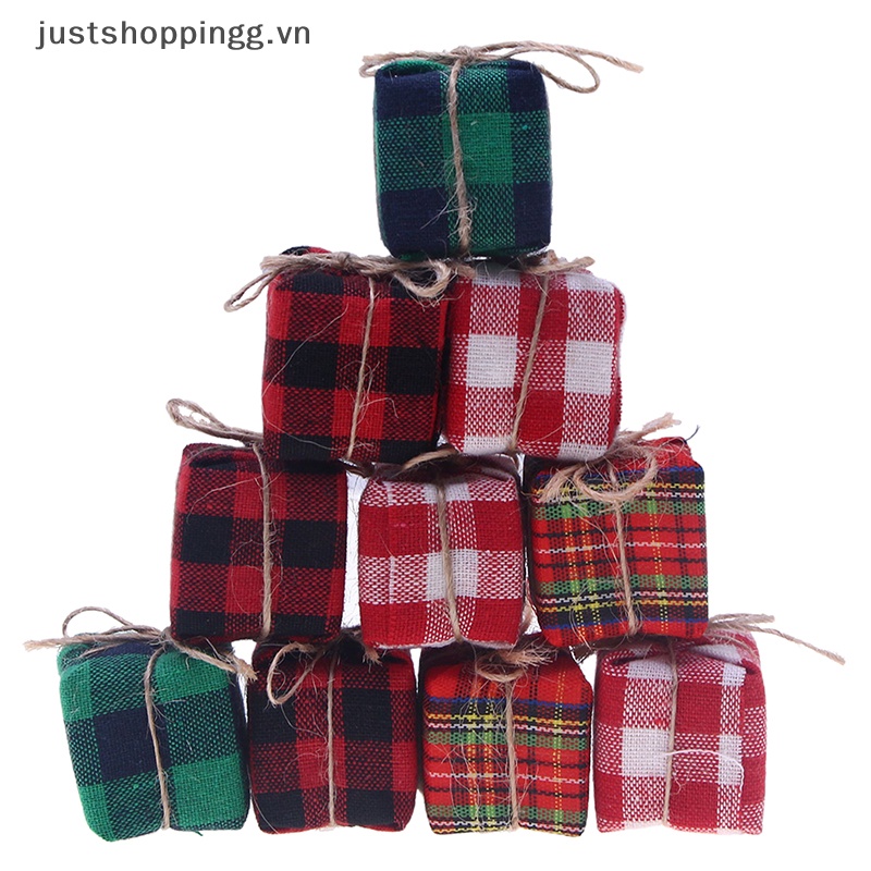 Set 5 Hộp Quà Giáng Sinh Mini Trang Trí Cho Nhà Búp Bê