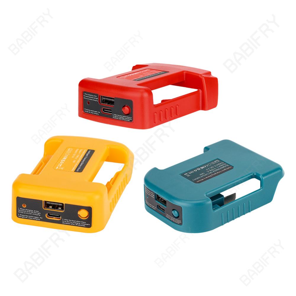 MAKITA Bộ Sạc Pin li-ion 18v qc3.0 + usb type c Thay Thế Cho Pin li-ion pd18w qc3.0