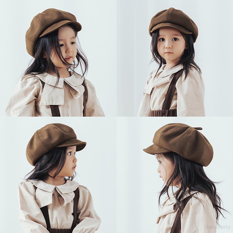 Mũ Nồi Màu Trơn Phong Cách Hàn Quốc Cho Bé Trai Bé Gái