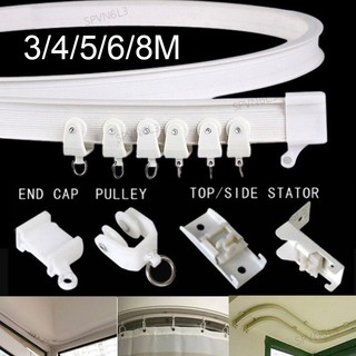  Đường Ray Trượt Rèm Cửa Sổ   Ban Công Bằng Nhựa Dẻo 3m 6m 8m vn6l3 