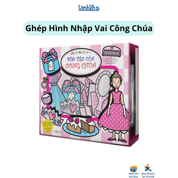 Bộ Sách Kèm Đồ Chơi Ghép Hình - Cùng Nhập Vai: Bữa Tiệc Của Công Chúa