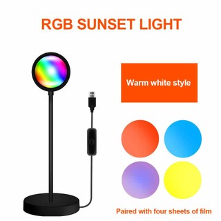 USB Colours Sunset Light Projection Romantic Sunset Lamp Led Night Light