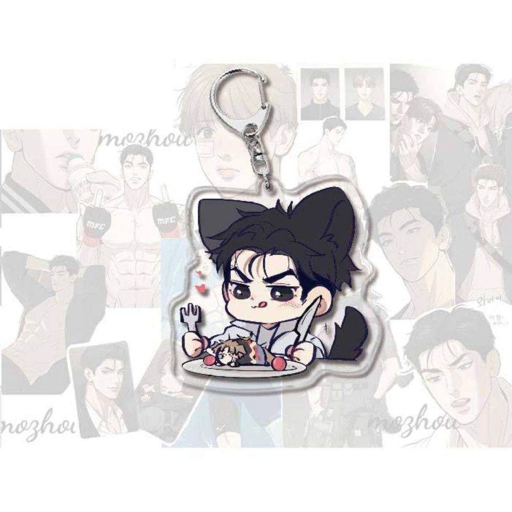 Lanfy manwha jinx Móc Khóa Mô Hình manwha jinx Hoạt Hình jaekyung kim dan Bằng acrylic Mặt Dây Chuyền anime bl manwha jinx