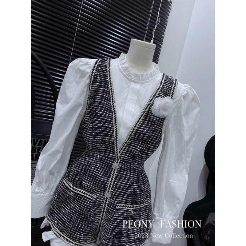 Set áo sơ mi mix jum dạ