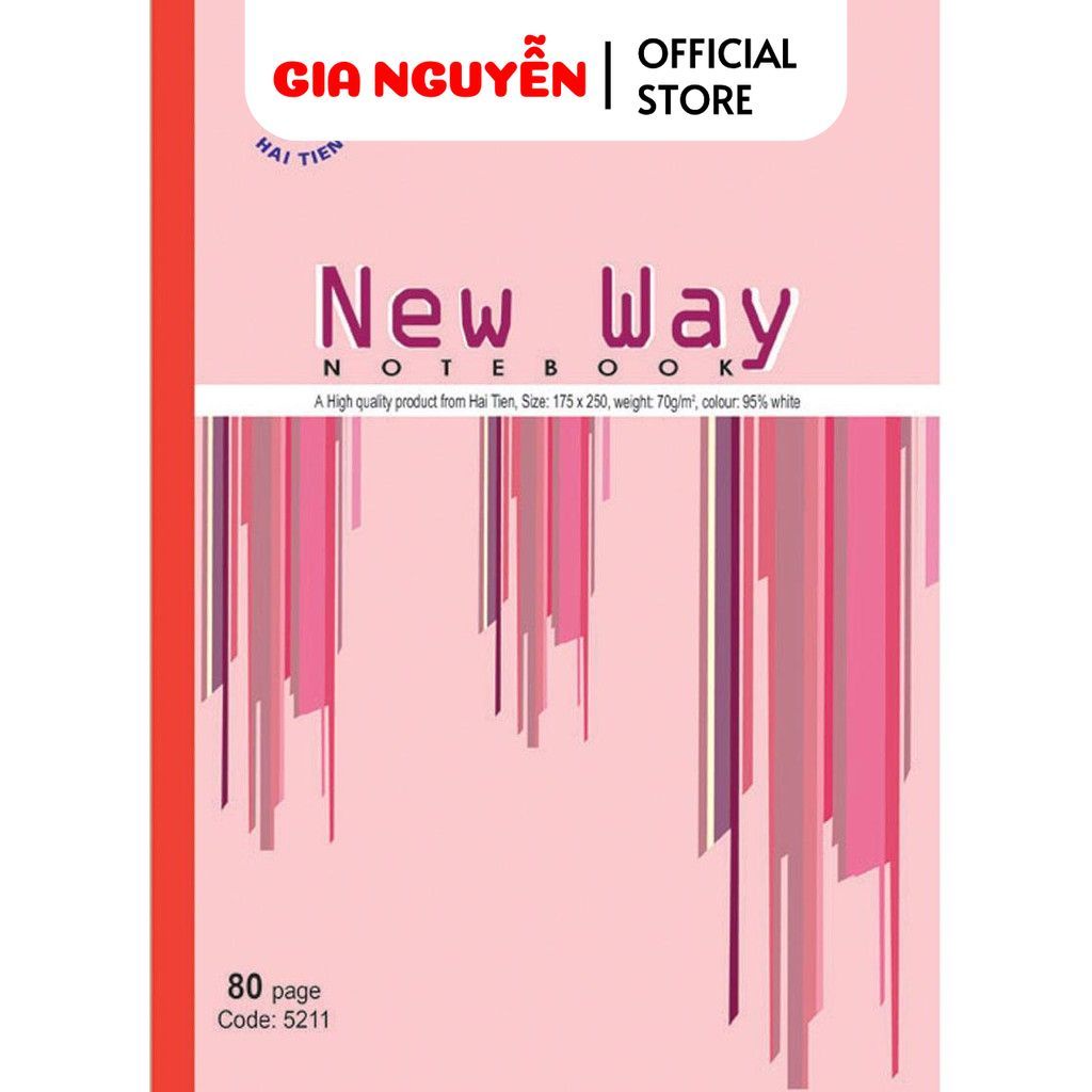HẢI TIẾN Vở kẻ ngang Hải Tiến - Newway (80, 120, 200 trang)