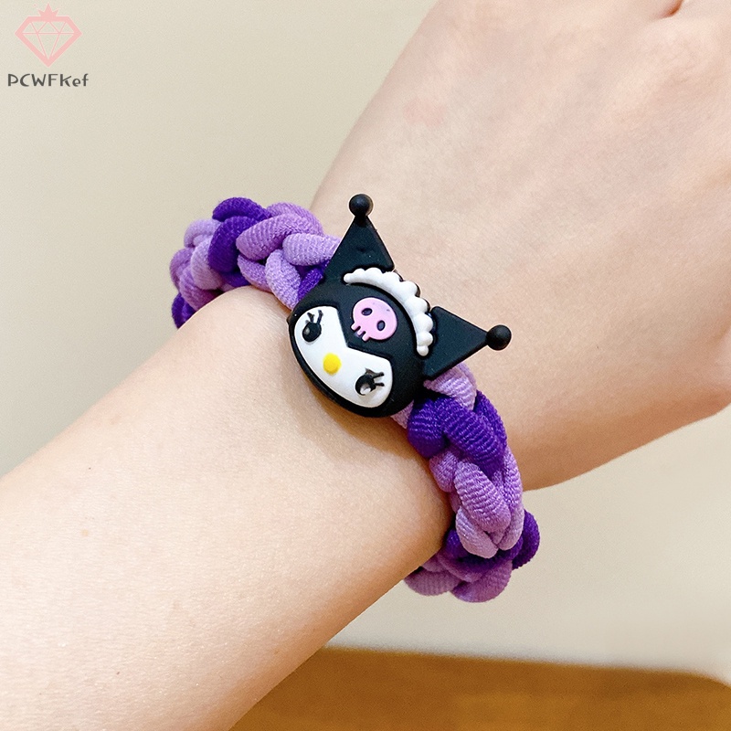 Dây Buộc Tóc Tự Làm Hình Cún Kumamon melody Bằng Vải Dệt Thủ Công Làm Quà Tặng Cho Cặp Đôi Mới