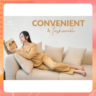 Bộ đồ ngủ nỉ nhung thu đông Winny 23630