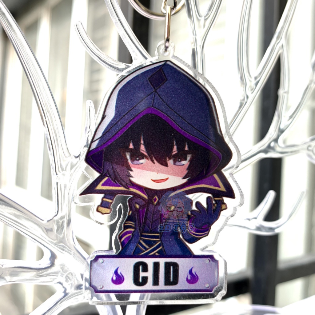 Móc Khóa Mica Trong suốt In 2 Mặt Sắc Nét Anime Manga Light novel Tao muốn trở thành chúa tể bóng tối 1– Phụ Kiện Anime