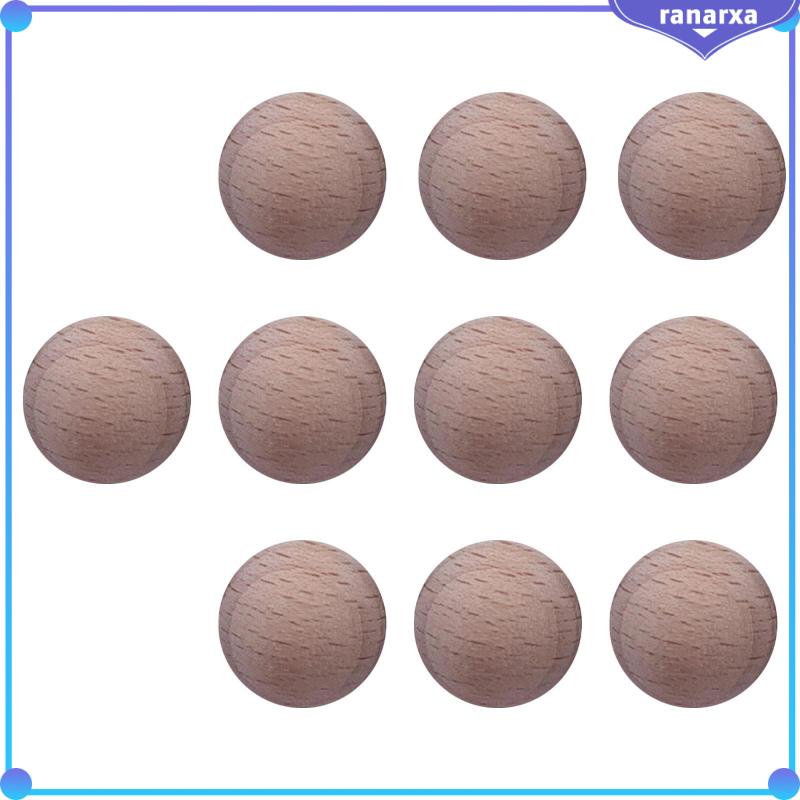 Set 10 Hạt Gỗ Tròn 1.8cm Làm Trang Sức