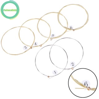 Parucutin set 1 set 6 Dây Đàn guitar Bằng Thép Mạ Niken