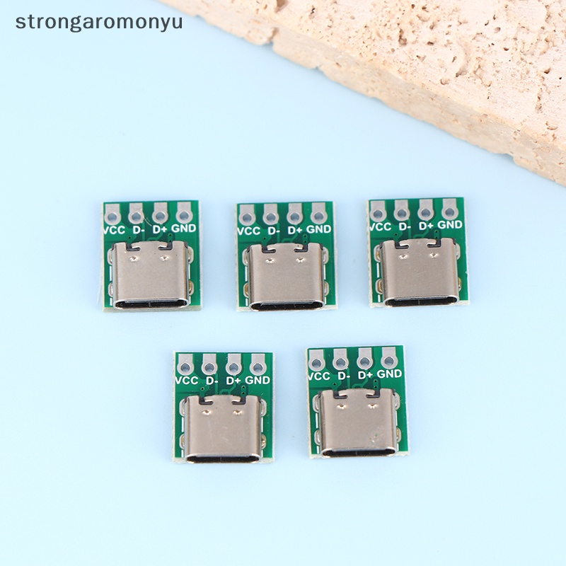 10 / 5 Ổ Cắm usb 3.1 type c 16 pin Kiểm Tra Bảng Mạch pcb 16p Cho Cáp Truyền Dữ Liệu