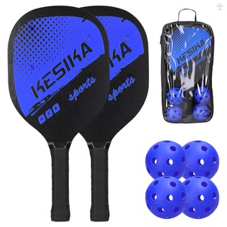 Bộ 2 Vợt Và 4 Quả Bóng pickleball Kèm Túi Đựng Dành Cho Nam Và Nữ