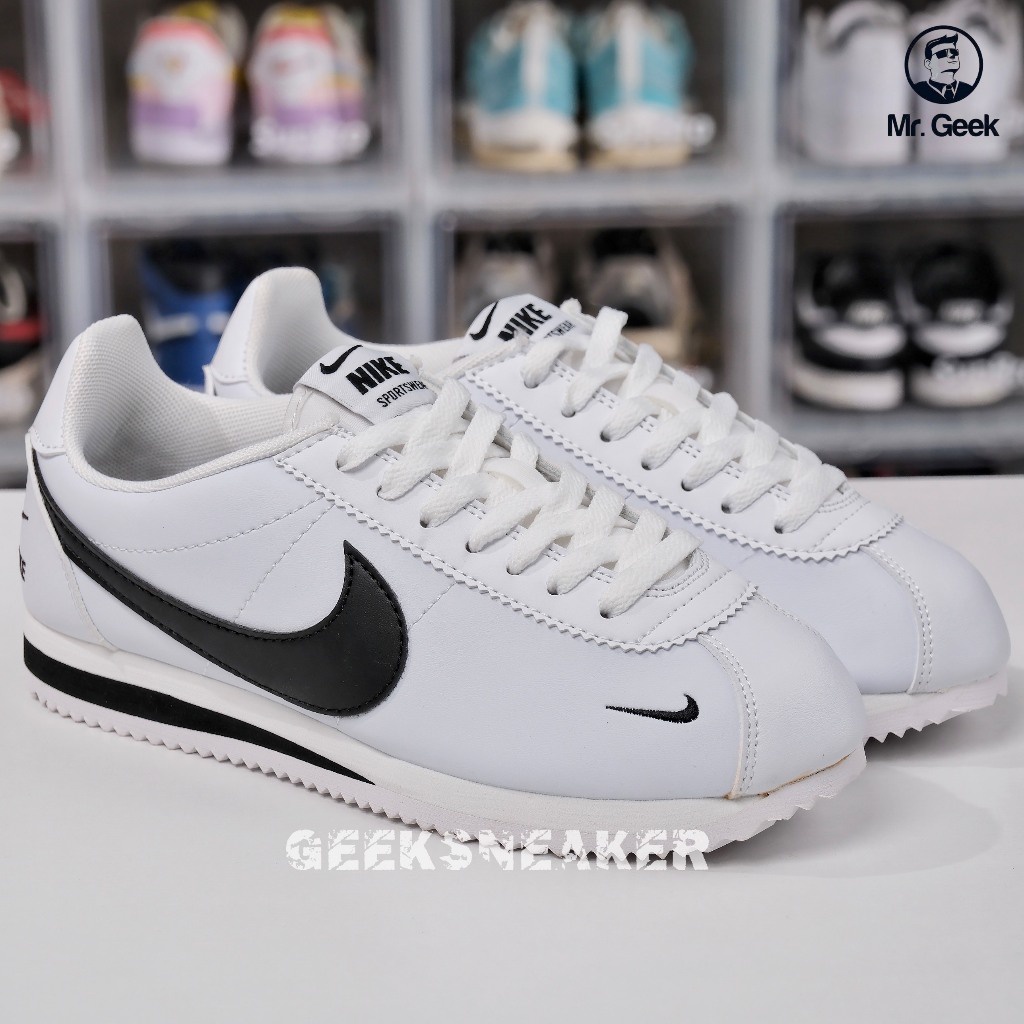 Giày Sneaker cổ thấp Nk Cortez Black White -904764-102