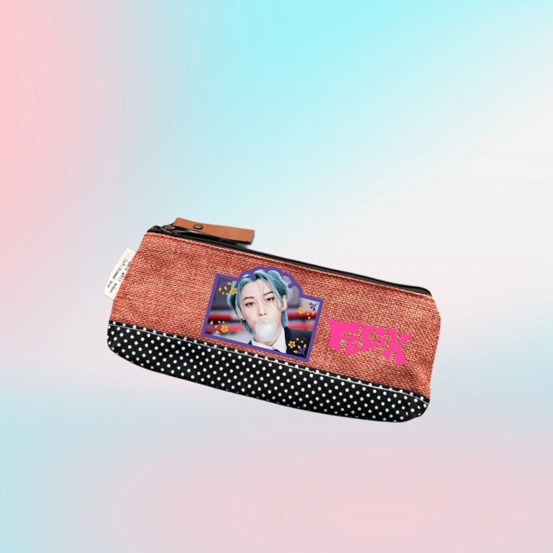 Hộp Bút Sức Chứa Lớn In Hình Truyện Tranh stray kids chang-Inang chan han Cho Học Sinh