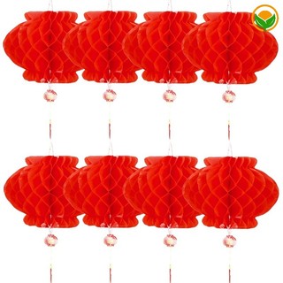 Lồng đèn giấy đỏ trung hoa 12-30cm trang trí tiệc năm mới