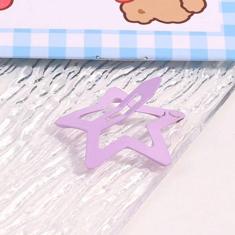 Bộ 10 / 20 / 30 / 40 / 50 Kẹp Tóc Kim Loại Hình Ngôi Sao Năm Cánh Nhiều Màu Sắc Kiểu Hàn Quốc y2k