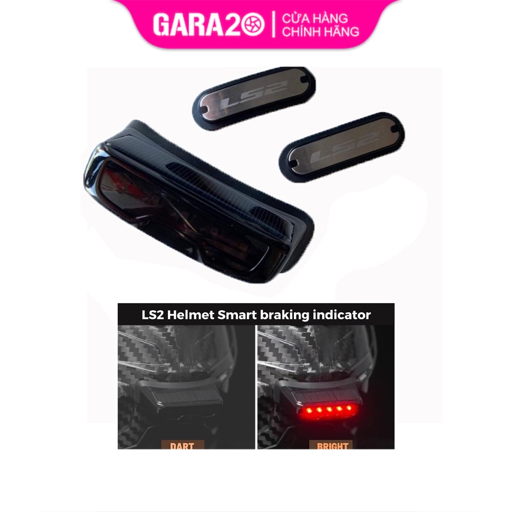 Đèn led báo dừng gắn mũ bảo hiểm LS2 L1 - GARA20