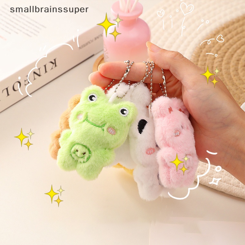 Smallbrainssuper Móc Chìa Khóa Hình Gấu / Thỏ Nhồi Bông Dễ Thương Sáng Tạo Cho Nữ sbs