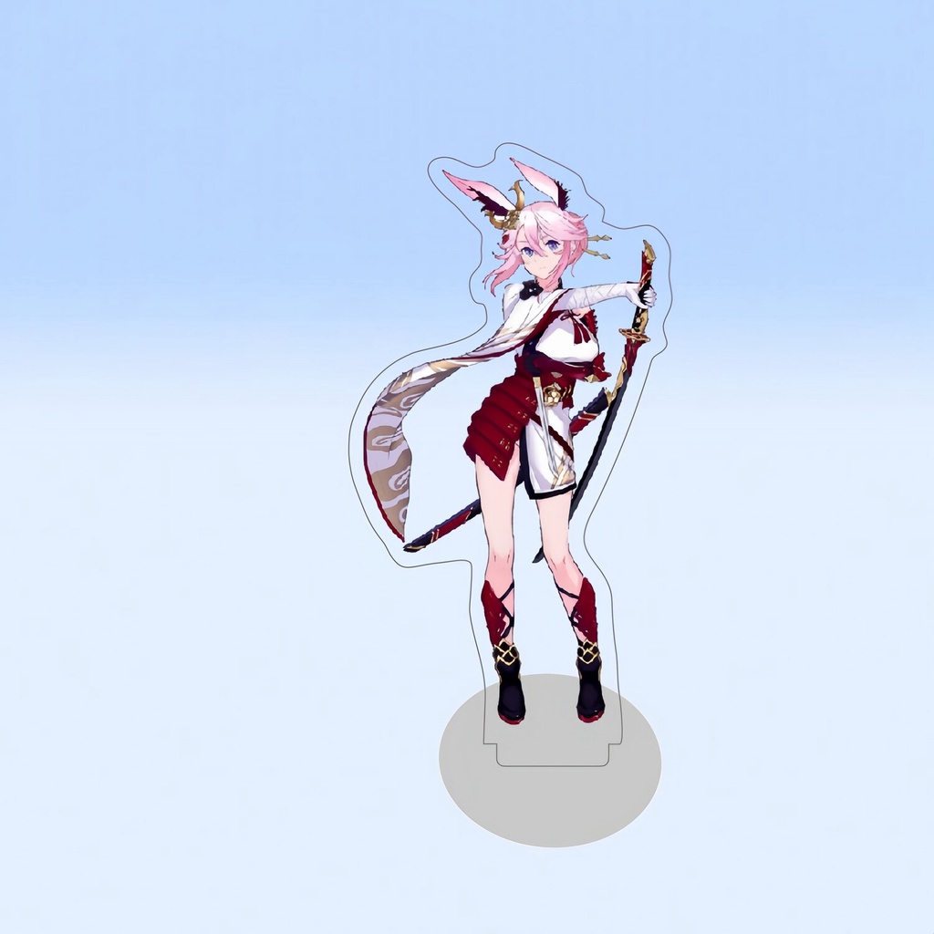 Mô hình Standee Honkai Impact 3 Standing Raiden Mei Fuka Yae Sakura in hình nhân vật 2 mặt rõ nét Phụ kiện trang trí