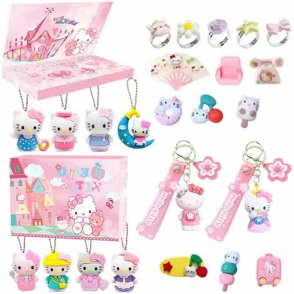 24Days Christmas Hello Kitty Figure Countdown Advent Calendar 2024 Surprise Gift
