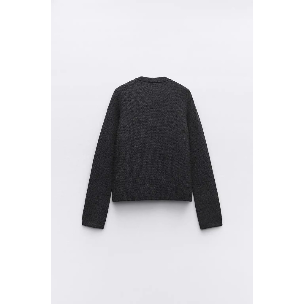 Zara Áo Khoác Dệt Kim Thời Trang Mùa Đông Dành Cho Nữ 6427124
