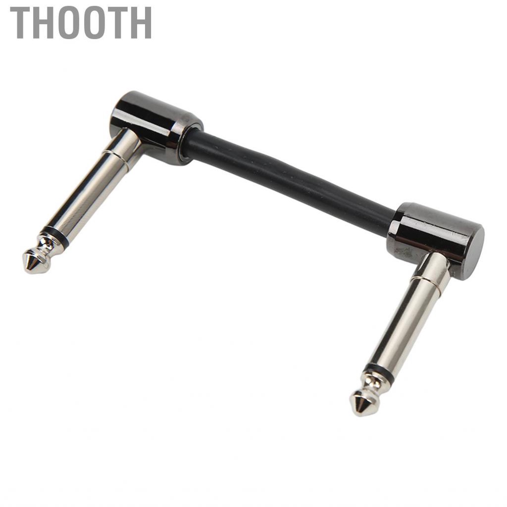 Thooth Guitar Patch Cable  Wide Application Pedal Wire Black for Bass