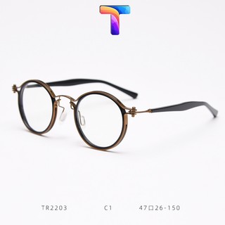 Mắt kính hợp kim tròn nam nữ 2203