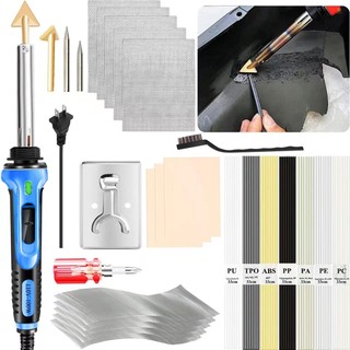 100W Plastic Welding kit,2-in-1 Plastic Welder & Soldering Iron , 3-Speed Temperature Control Soldering Iron   For Bumper Kayak Repair Rework Station Heat Repair Tool Electri