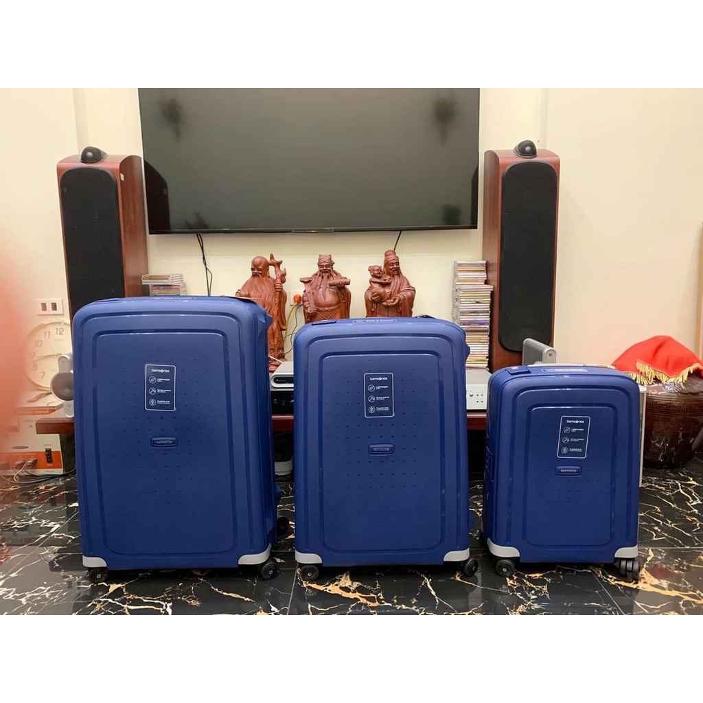 Set 2 Vali Samsonite S'CURE - Khoá ngoàm - Siêu nhẹ - Made in EU xịn sò - HANGDUC88