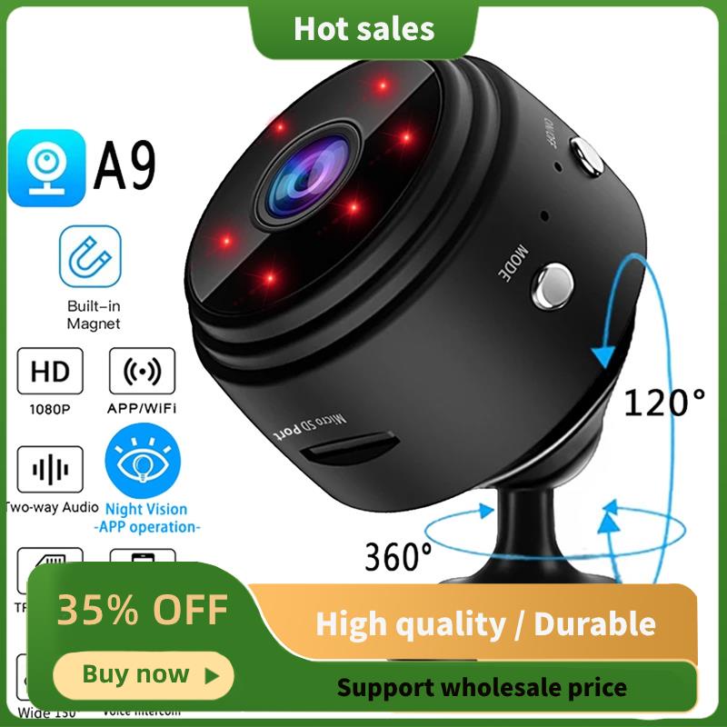 Camera An Ninh a9 hd1080p wifi Không Dây Có Tầm Nhìn Đêm